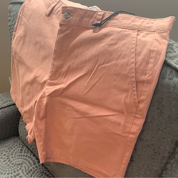 Slate & Stone Stretch Cotton Twill Chino Shorts, NWT, Color Clay, 33Waist - Picture 2 of 13